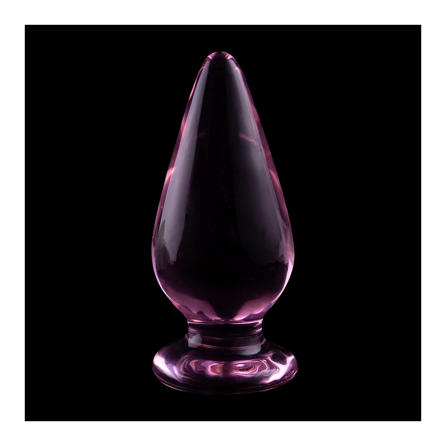 NEBULA SERIES BY IBIZA - MODELLO 4 PLUG ANALE VETRO BOROSILICATO 11 X 5 CM ROSA